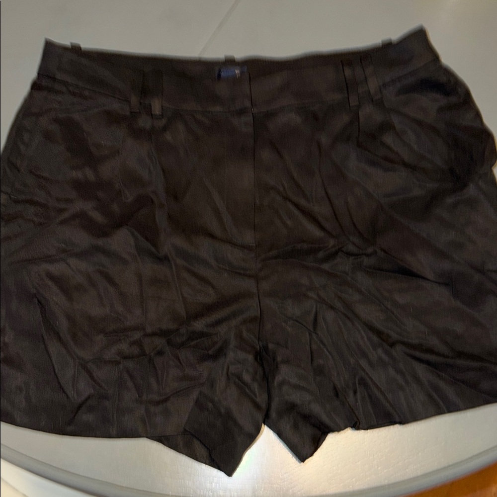 J Crew size 14 100% tencel shorts in black